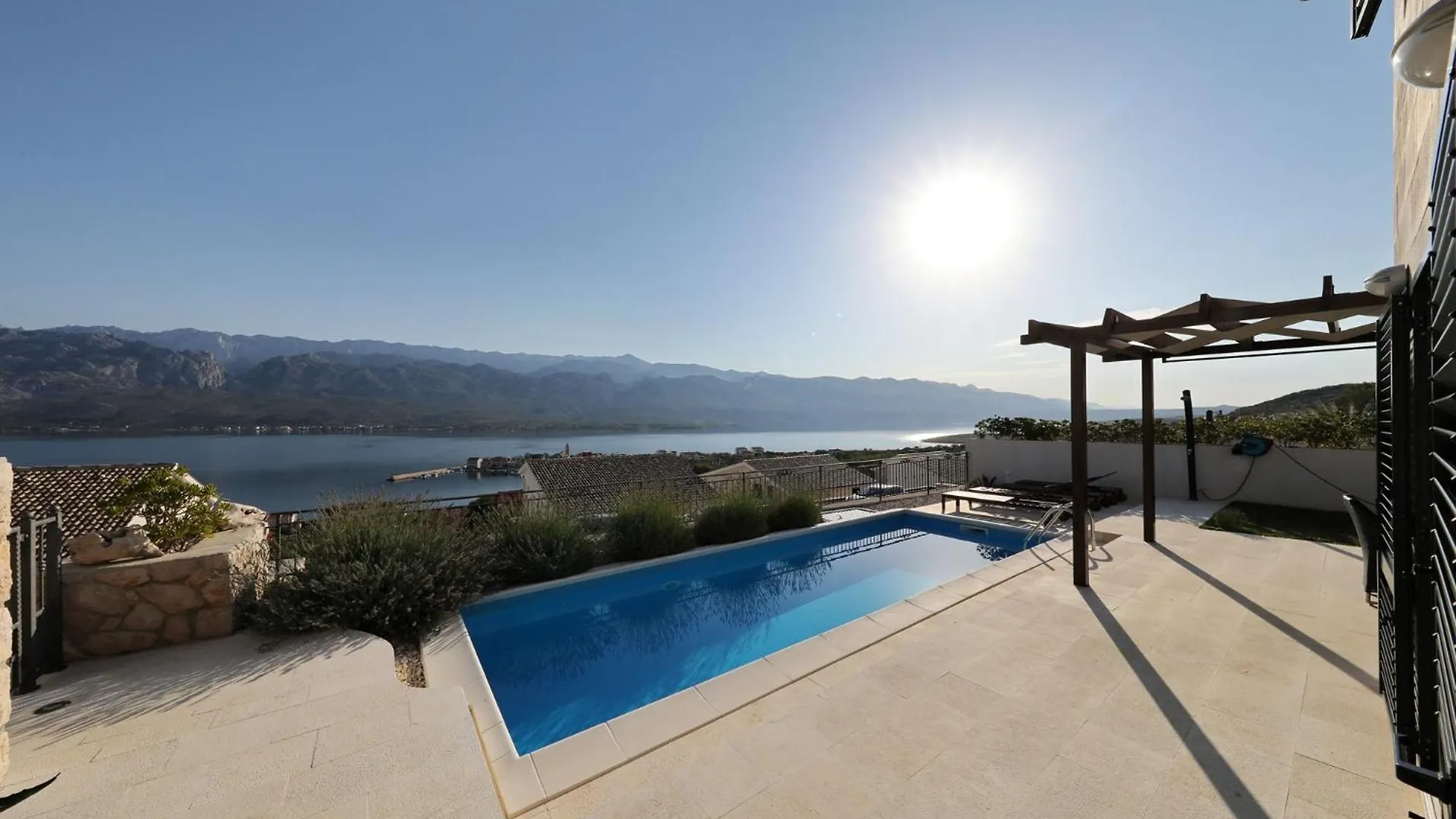 Mediterranean Villa With Pool, Beach, Panoramic View - By Traveler Tourist Agency Krk - Id 2509 Vinjerac